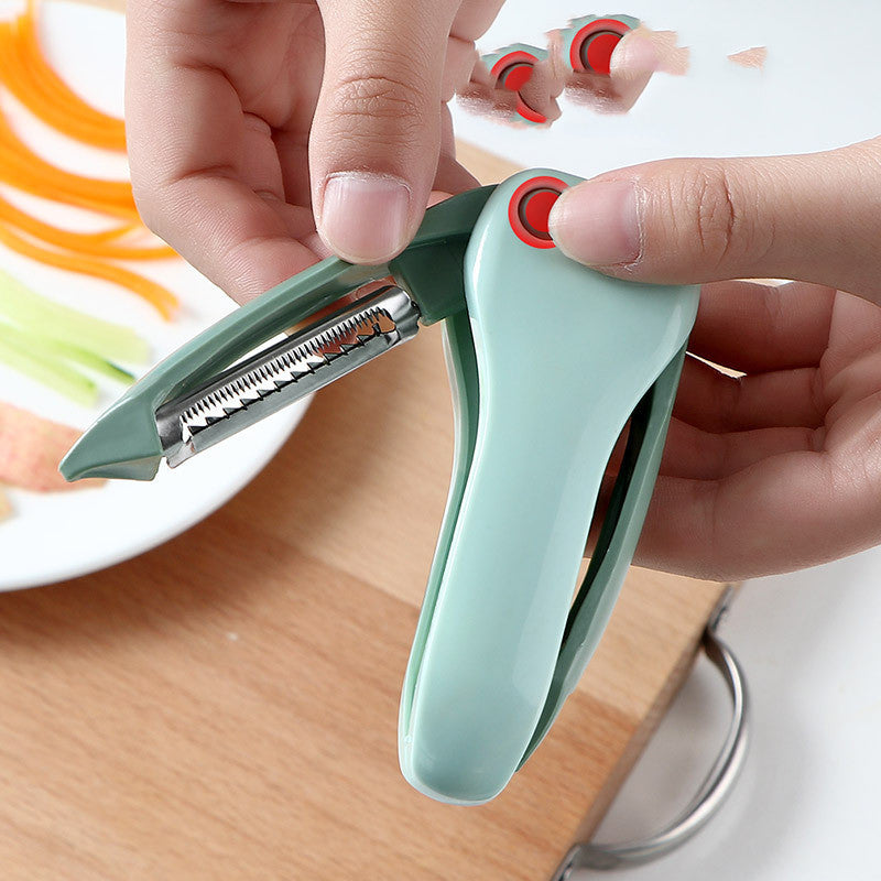 Fruit Peeler Paring Knife Two-in-one Fruit Vegetable Grater Scraper Multi-Functional Kitchen Cooking Tool