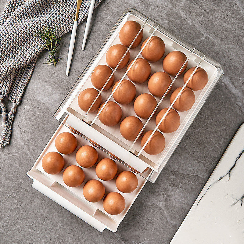 Egg Carton Drawer Type Fresh-keeping Storage Box