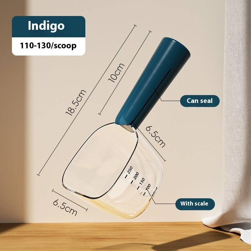 Transparent And Graduated Measuring Pet Food Spoon